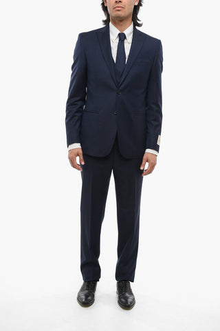 CC COLLECTION 3-Piece REFINED Suit with Peak Lapel