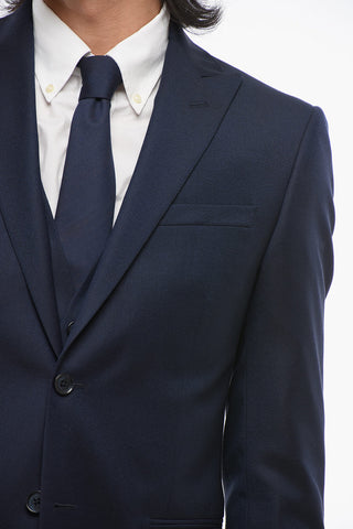CC COLLECTION 3-Piece REFINED Suit with Peak Lapel