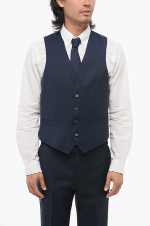 CC COLLECTION Virgin Wool Single-Breasted Waistcoat REFINED