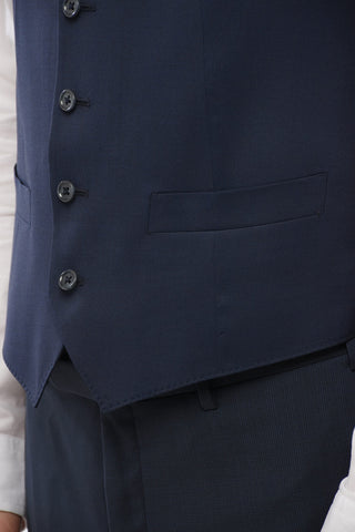 CC COLLECTION Gilet Monopetto REFINED in Lana Vergine