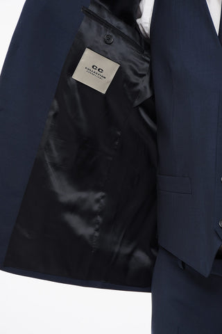 CC COLLECTION 3-Piece REFINED Mohair Blend Suit