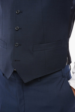 CC COLLECTION Virgin Wool Waistcoat REFINED with Rear Martingale