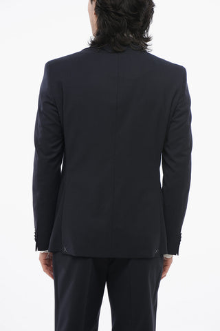 CC COLLECTION 3-Piece REFINED Jacquard Wool Blend Suit