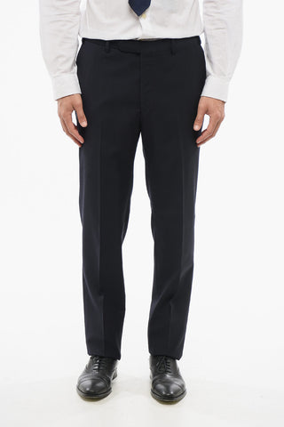 CC COLLECTION 3-Piece REFINED Jacquard Wool Blend Suit