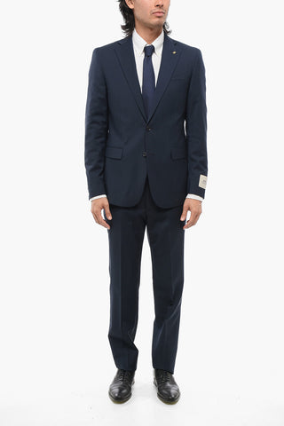 CC COLLECTION Virgin Wool REFINED Suit with Micro Houndstooth Motif