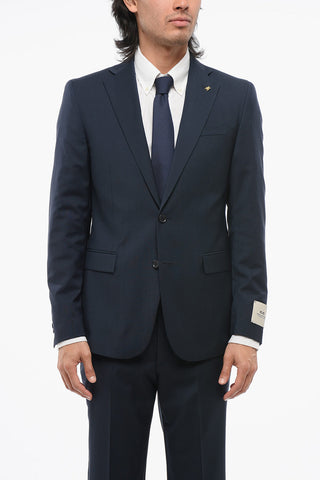CC COLLECTION Virgin Wool REFINED Suit with Micro Houndstooth Motif