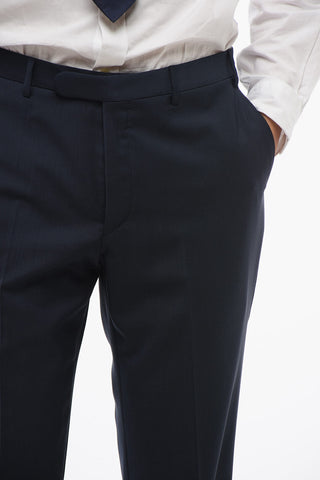 CC COLLECTION Virgin Wool REFINED Suit with Micro Houndstooth Motif