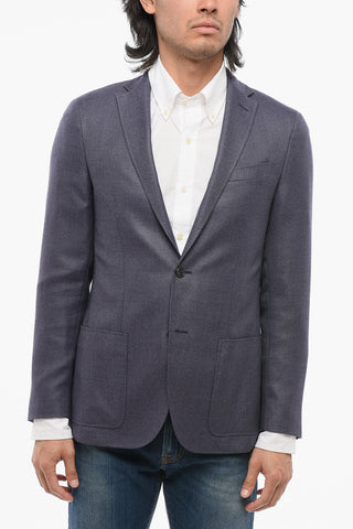 CC COLLECTION Virgin Wool Hopsack Blazer
