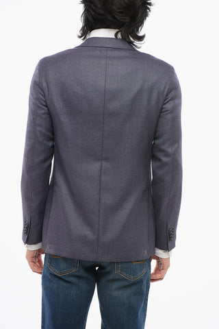 CC COLLECTION Virgin Wool Hopsack Blazer