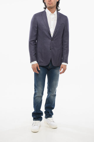 CC COLLECTION Virgin Wool Hopsack Blazer