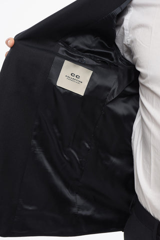 CC COLLECTION Virgin Wool REFINED Suit with Peak Lapel