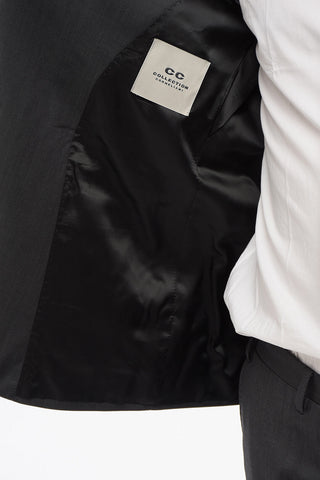 CC COLLECTION Virgin Wool RESET Suit with Flap Pockets