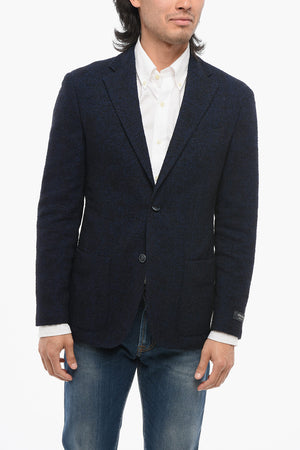 CC COLLECTION FULLTIME Blazer In Misto Lana con Motivo Fuzzy