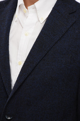 CC COLLECTION FULLTIME Blazer aus Wollmischung mit Fuzzy-Muster