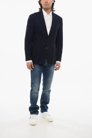 CC COLLECTION FULLTIME Blazer aus Wollmischung mit Fuzzy-Muster