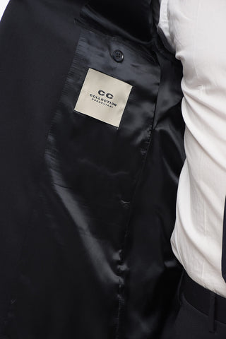 CC COLLECTION Virgin Wool REFINED Suit with Peak Lapel