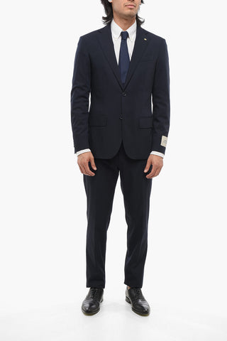 CC COLLECTION Abito in Lana Stretch REFINED con Rever Classico