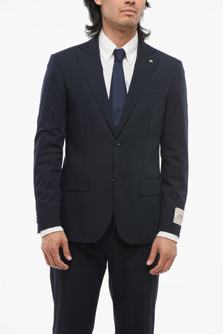 CC COLLECTION Abito in Lana Stretch REFINED con Rever Classico