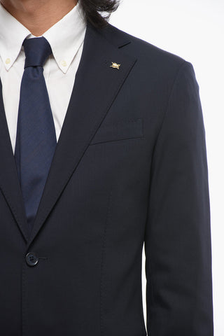 CC COLLECTION Abito in Lana Stretch REFINED con Rever Classico