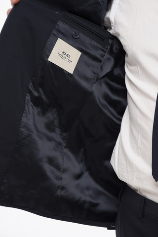 CC COLLECTION Abito in Lana Stretch REFINED con Rever Classico