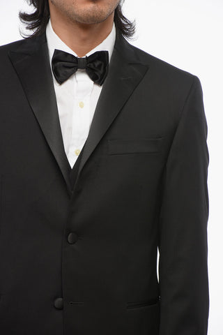 CC COLLECTION 3-Piece RIGHT Suit with Satin Peak Lapel