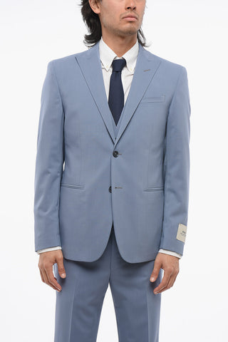 CC COLLECTION 3-Piece REFINED Suit with Peak Lapel