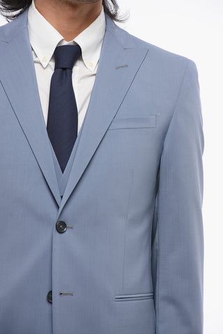 CC COLLECTION 3-Piece REFINED Suit with Peak Lapel