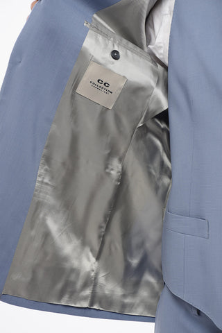 CC COLLECTION 3-Piece REFINED Suit with Peak Lapel