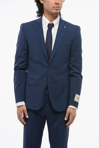 CC COLLECTION Virgin Wool RESET Suit with Micro Houndstooth Motif