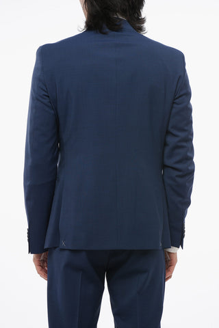 CC COLLECTION Virgin Wool RESET Suit with Micro Houndstooth Motif