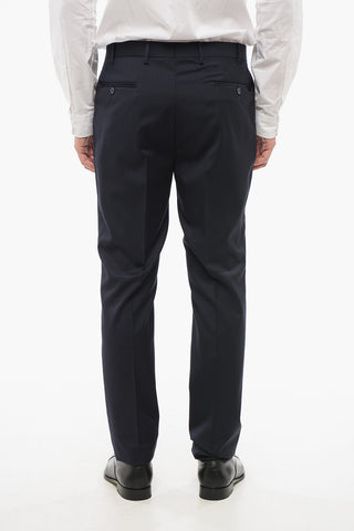 CC COLLECTION Jacquard Wool RIGHT Suit with Notch Lapel