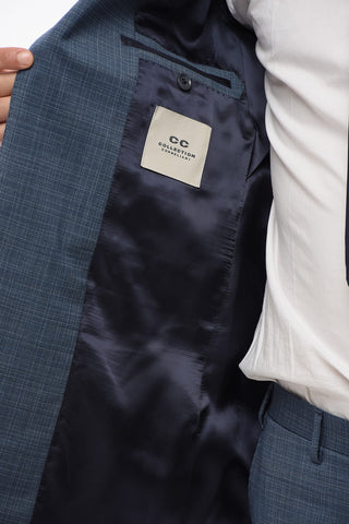 CC COLLECTION District Check REFINED Virgin Wool Suit