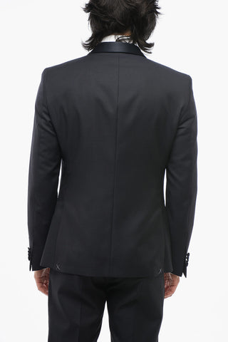 CC COLLECTION 2-Piece RESET Suit with Satin Shawl Lapel