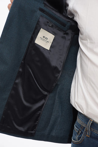 CC COLLECTION Blazer aus Fresco-Wolle mit aufgesetzten Taschen