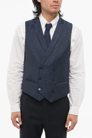 CC COLLECTION Double-Breasted CERIM.REWARD Virgin Wool Vest