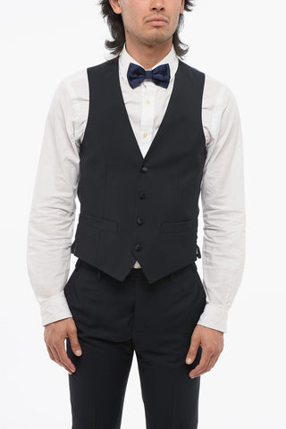 CODE Virgin Wool 3 Piece Suit With Peak Lapel