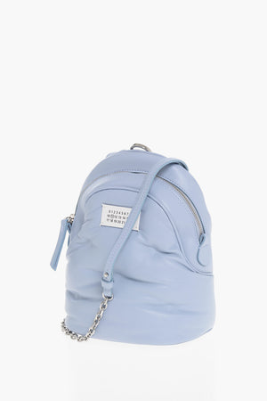 MM11 Gestepptes Leder-Rucksack GLAM SLAM mit Schulterriemen