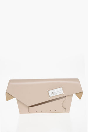 MM11 Pochette SNATCHED in Pelle Saffiano con Chiusura Clip