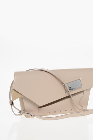 MM11 Pochette SNATCHED in Pelle Saffiano con Chiusura Clip