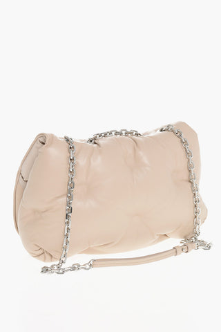 MM11 Quilted Leather GLAM SLAM Shoulder Bag with Chain Handles