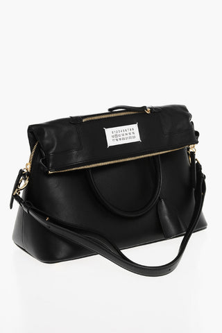 MM11 Leather 5AC Tote Bag with Removable Shoulder Strap