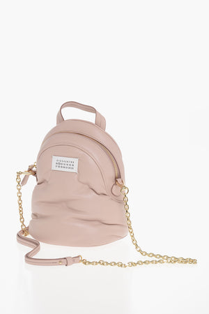 MM11 Gestepptes Leder-Rucksack GLAM SLAM mit Schulterriemen