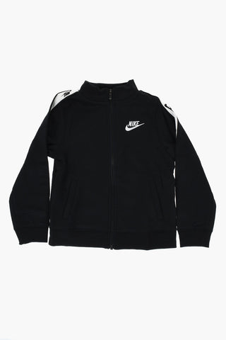 Solid-Color Sweatshirt and Joggers Set with Branded Side Tape