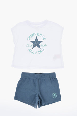 ALL STAR CHUCK TAYLOR Set aus Rundhals-T-Shirt und Shorts mit aufgedrucktem Logo