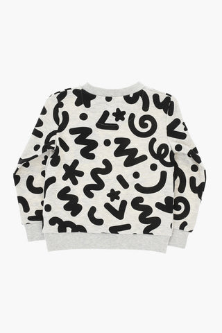 ALL STAR CHUCK TAYLOR Set Felpa Girocollo e Joggers in Misto Cotone Garzato