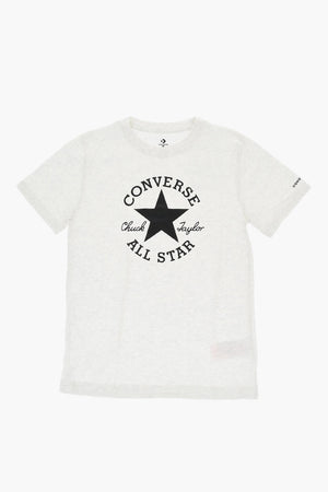 ALL STAR CHUCK TAYLOR T-Shirt Girocollo in Tinta Unita con Logo Stampato