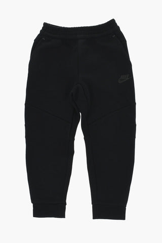 Solid-Color Sweatshirt and Joggers Set with Tone-on-Tone Logo