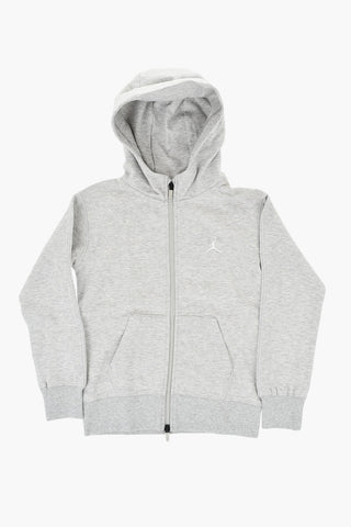 AIR JORDAN Solid Zip-Up Sweatshirt