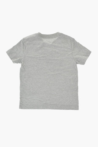 Set T-Shirt e Shorts in Tinta Unita con Logo Stampato