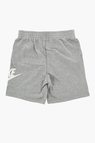 Set T-Shirt e Shorts in Tinta Unita con Logo Stampato